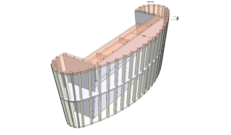 Aleker project example: Reception counter