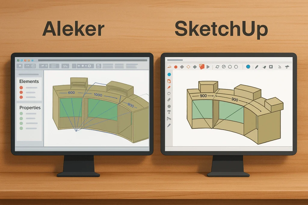 Illustration for Aleker vs SketchUp