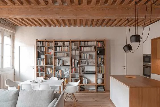 Minimalist custom bookcase