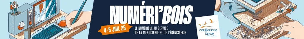 Illustration for Numeri'Bois 2025: digital technology and woodworking