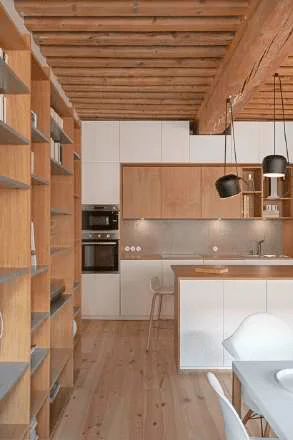 Kitchen and room partition