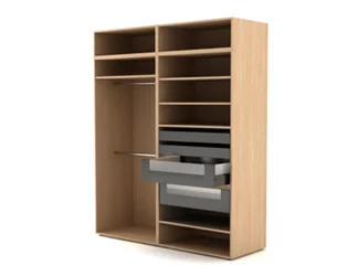 Aleker project example: Storage, dressing rooms and closets