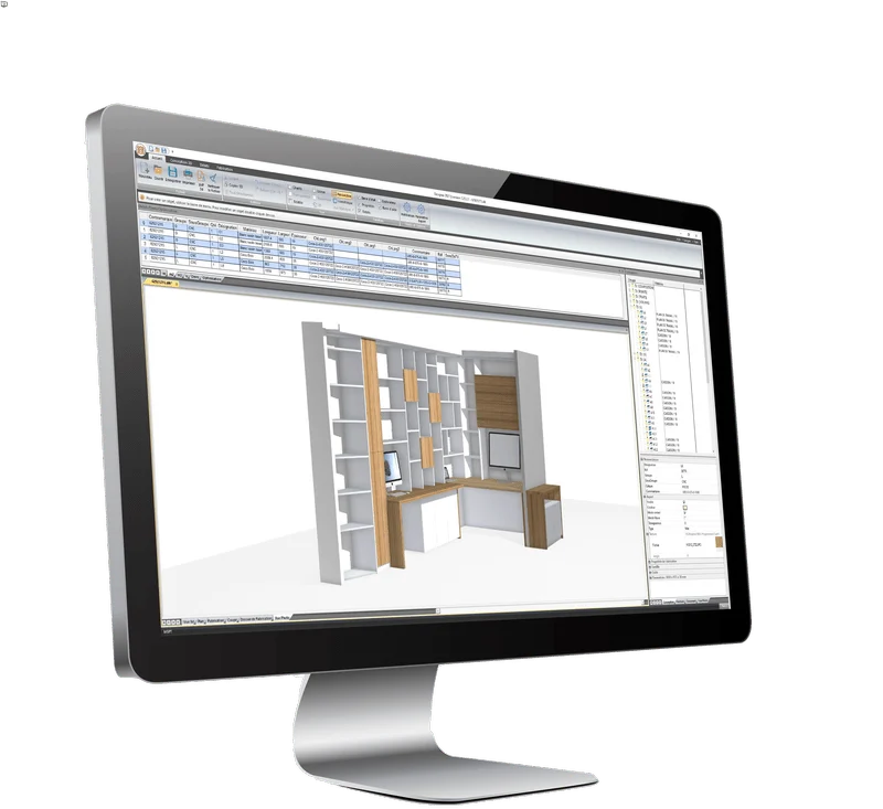 Aleker Designer software interface during a demonstration