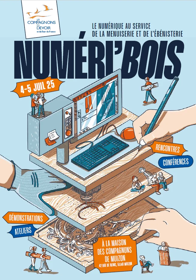 Numeri'Bois 2025: digital technology and woodworking: numeriwood 1